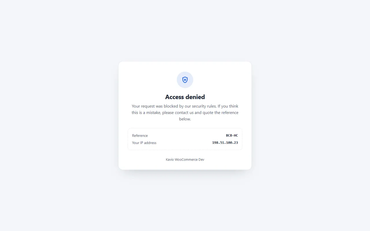 Block page