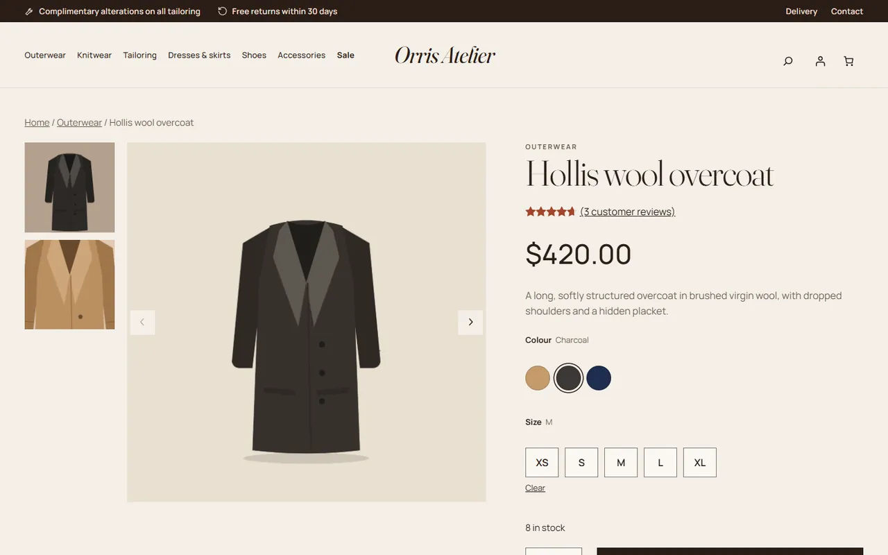 Product page