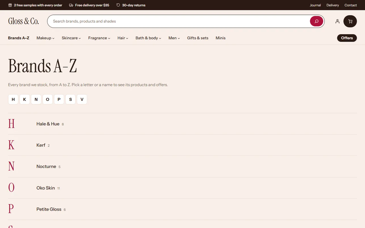 Brands A-Z