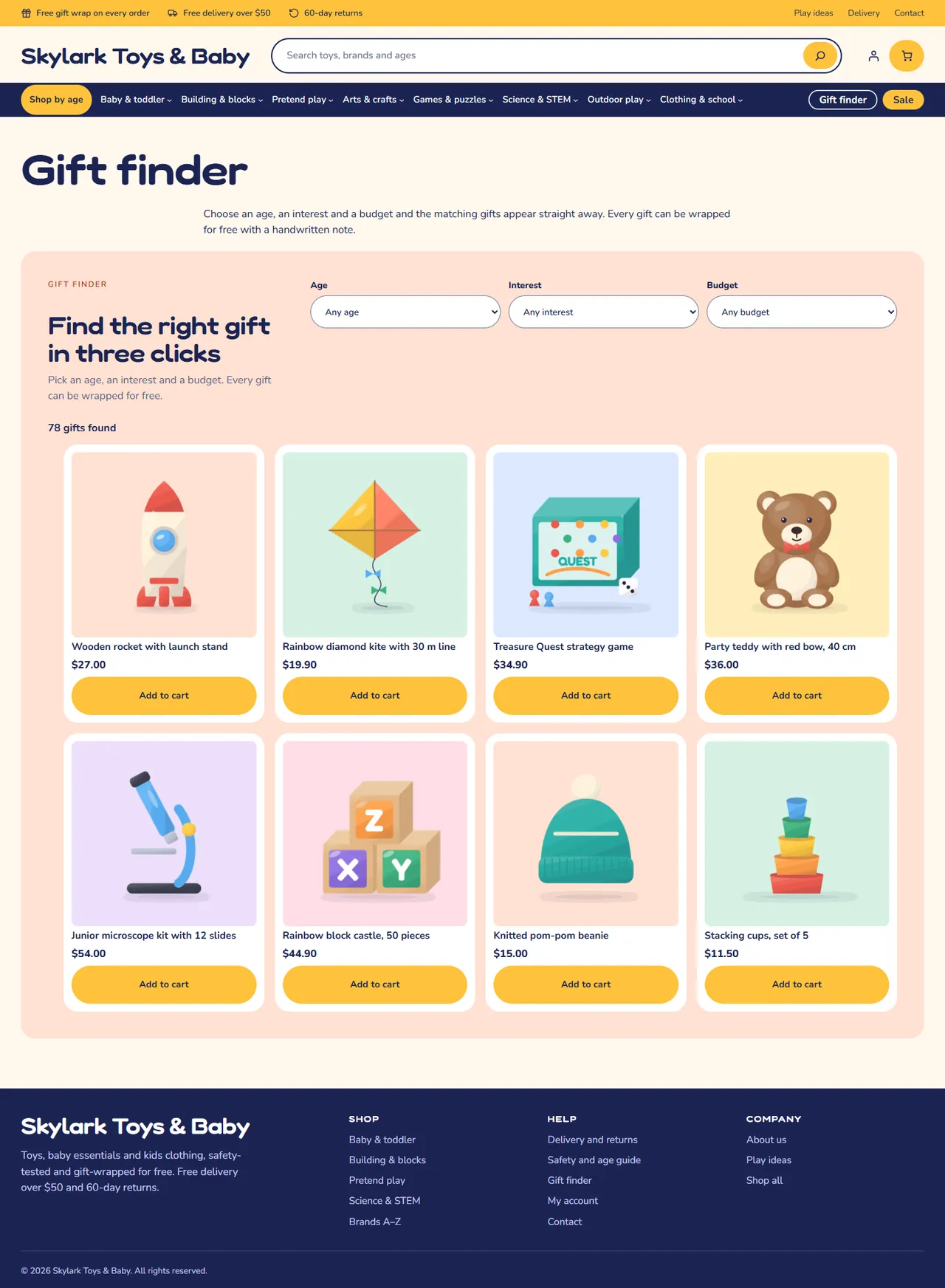 Gift finder