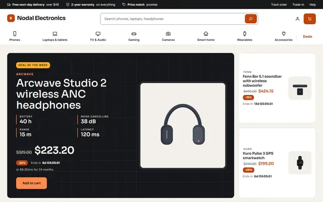 Volt: Electronics &amp; Gadgets Deal Theme