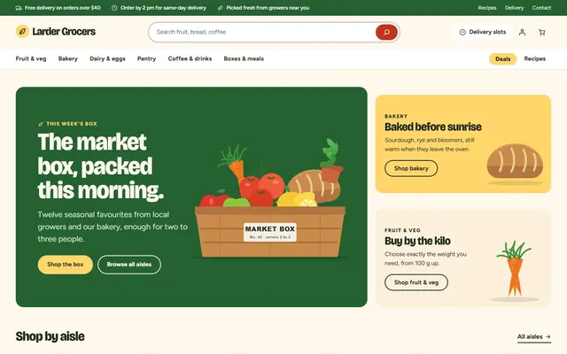 Pantry: Grocery &amp; Food Store Theme