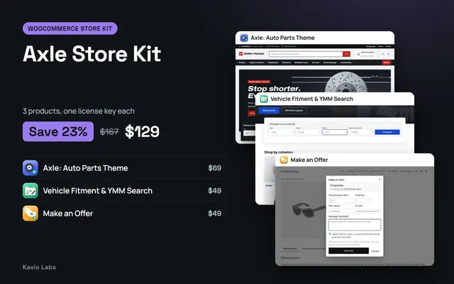 Axle Store Kit