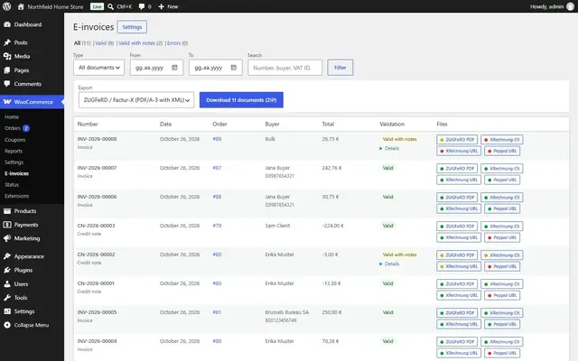 EU E-Invoicing